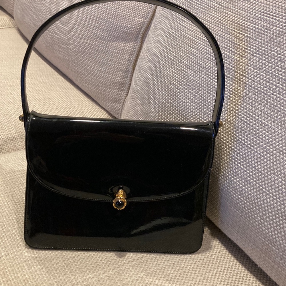 Patent leather Vintage lady like handbag